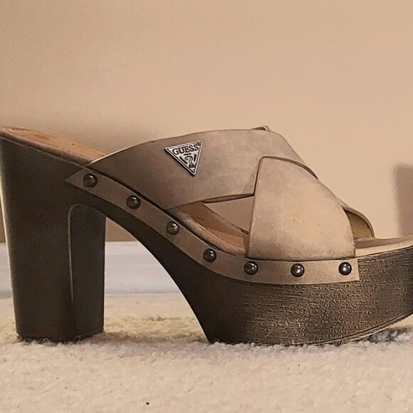 High Heels Slip-on Slides Sandals Summer Party Dress Platform - Picture 1 of 6